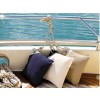 FEDERA CUSCINO ANTIVENTO CON IMBOTTITURA WATERPROOF BLU