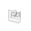 supporto per motore fuoribordo tender